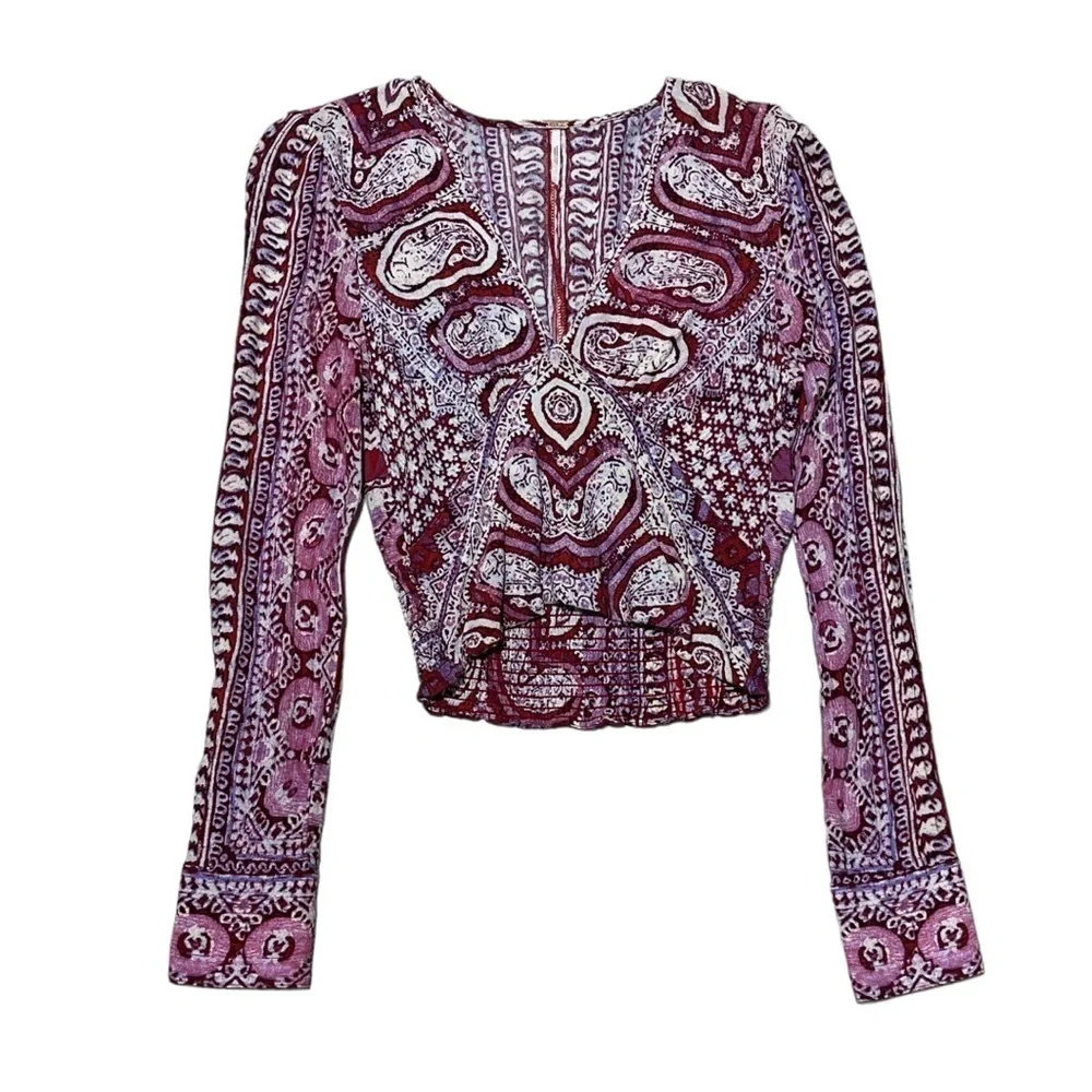 We The Free by Free People – Molly Ribbed Crop Top – Size Small